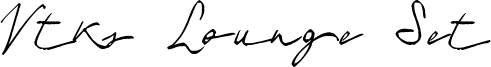 Vtks Lounge Set Font