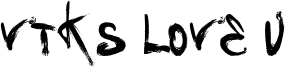 Vtks Love U Font