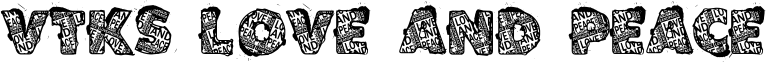 VTKS Love and Peace Font