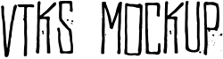 Vtks MockUp Font