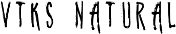 Vtks Natural Font