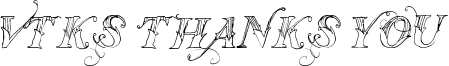 Vtks Thanks You Font
