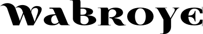 Wabroye_014.otf