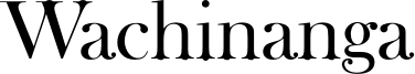 Wachinanga Font