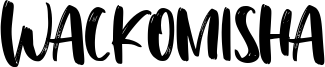 Wackomisha Font