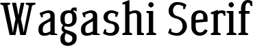 Wagashi Serif Font
