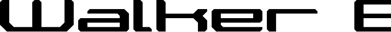 Walker Bot LDR Font