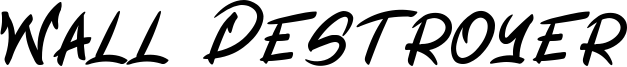 Wall Destroyer Font
