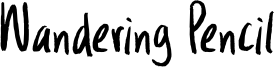 Wandering Pencil Font