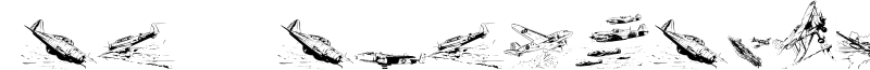 War II Wairplanes Font
