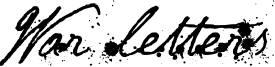 War letters Font