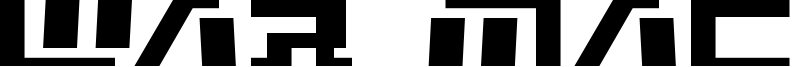 War Machine Font