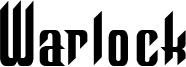 Warlock Font