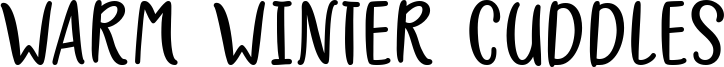 Warm Winter Cuddles Font