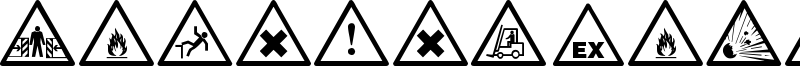 Warning Tables Font