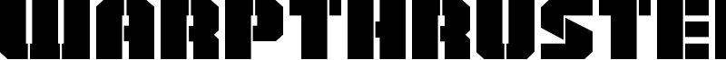 Warpthruster Font