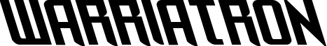 Warriatron Font