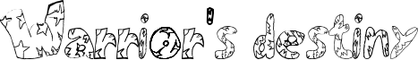 Warrior's Destiny Font