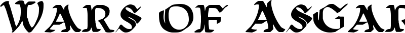 Wars of Asgard Font
