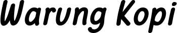 Warung Kopi Bold Italic.otf