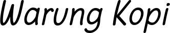 Warung Kopi Light Italic.otf