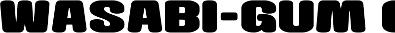 Wasabi-Gum G Font