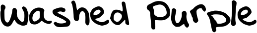 Washed Purple Font