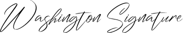 Washington Signature Font