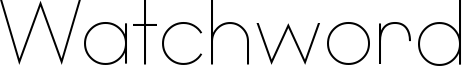 Watchword_thin_demo.otf