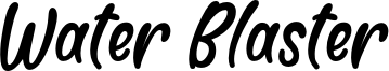 Water Blaster Font