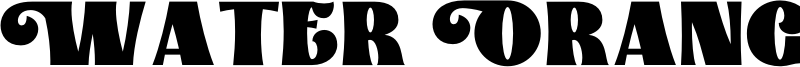 Water Orange Font