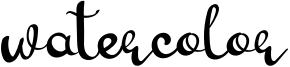 Watercolor Font