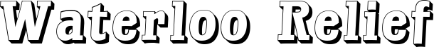 Waterloo Relief Font