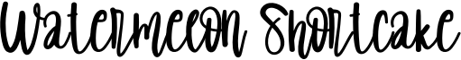 Watermelon Shortcake Font