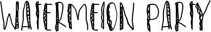 Watermelon Party Font