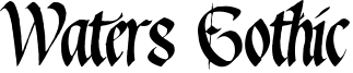 Waters Gothic Font