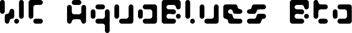 WC AquaBlues Bta Font