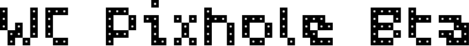 WC Pixhole Bta Font