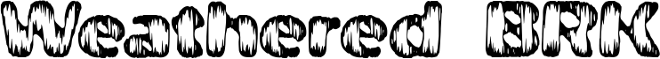 Weathered BRK Font