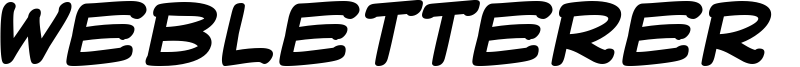 WebLetterer BB Font