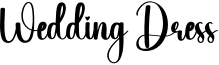 Wedding Dress Font