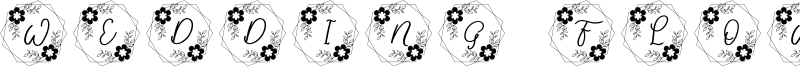 Wedding Flower Font