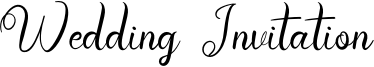 Wedding Invitation Font