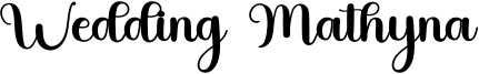 Wedding Mathyna Font