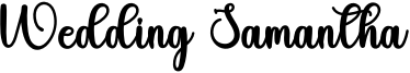 Wedding Samantha Font