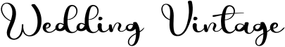 Wedding Vintage Font