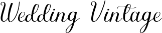 Wedding Vintage Font