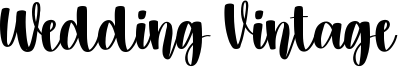 Wedding Vintage Font