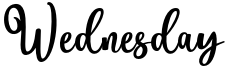Wednesday Font