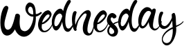 Wednesday Font